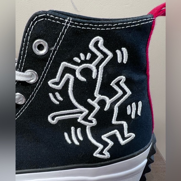 Converse x Keith Haring Run Star Hike Hi Canvas Sz 12 Limited Edition Sneakers - Picture 5 of 13